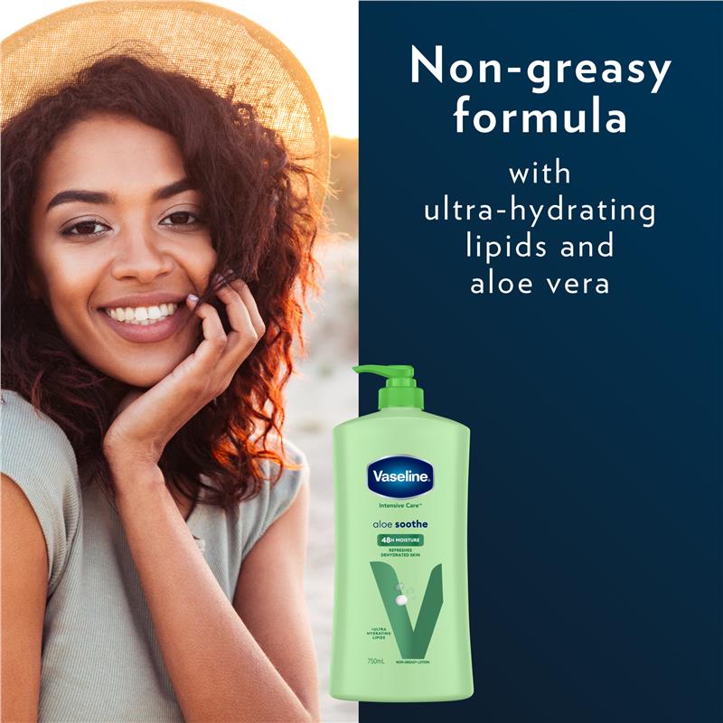 Load image into Gallery viewer, Vaseline Intensive Care Body Lotion Aloe Soothe 750ml
