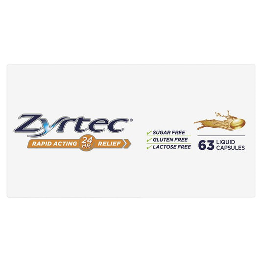 Zyrtec Liquid Capsules 63 Exclusive Size