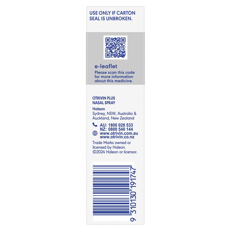 Load image into Gallery viewer, Otrivin Adult Plus Nasal Spray 10ml

