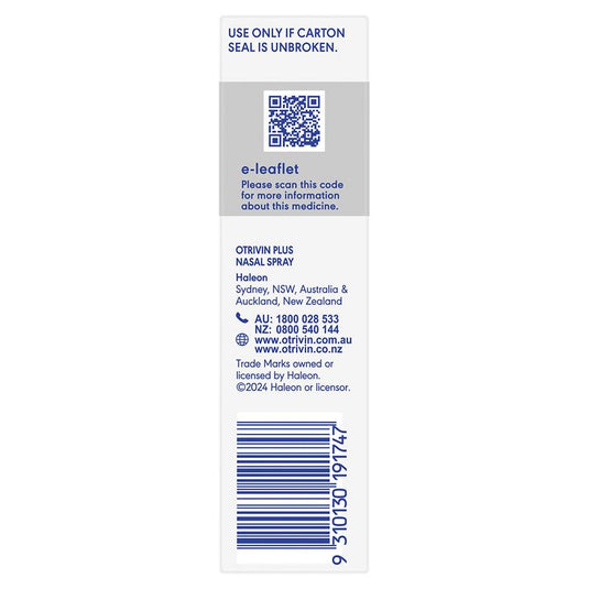 Otrivin Adult Plus Nasal Spray 10ml