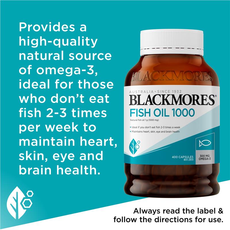 Load image into Gallery viewer, Blackmores Fish Oil 1000mg 400 Capsules
