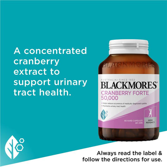 Blackmores Cranberry Forte 50000mg 90 Capsules NEW