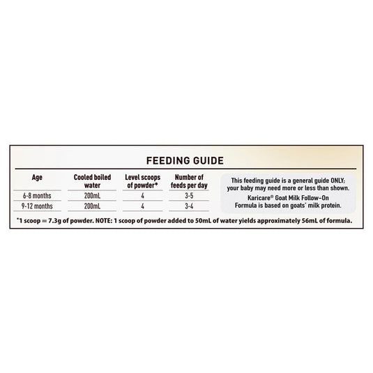 Karicare Goat Milk Stage 2 Follow On Formula 900g