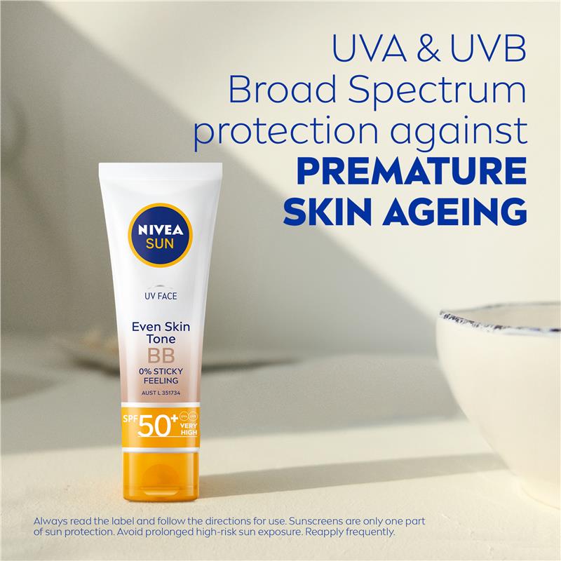 Load image into Gallery viewer, NIVEA Sun UV Face Sunscreen BB Cream SPF50 50ml
