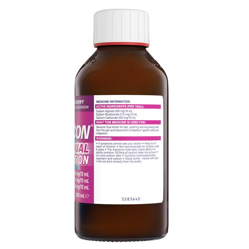 Load image into Gallery viewer, Gaviscon Dual Action Liquid Mixed Berry 500ml
