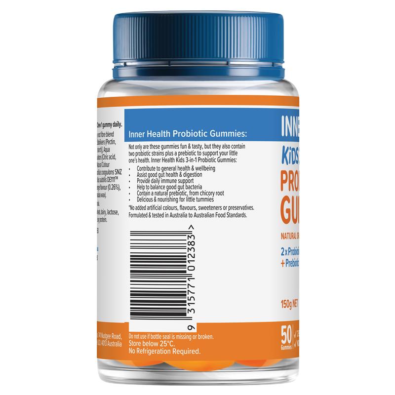 Load image into Gallery viewer, Inner Health Kids 3 in 1 Probiotic Gummies 50 Pack
