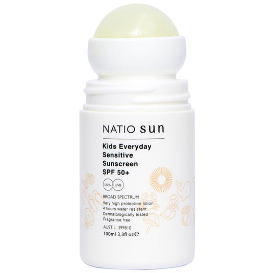Natio Kids Everyday Sensitive Sunscreen SPF 50+ Roll On 100ml