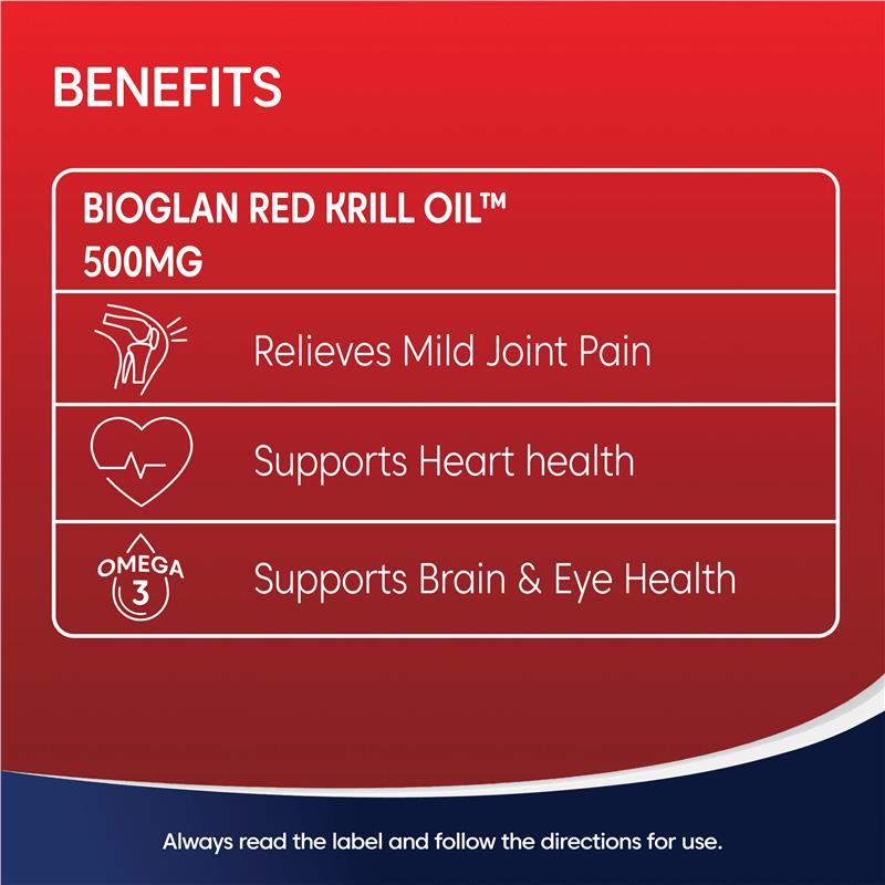 Load image into Gallery viewer, Bioglan Red Krill Oil 500mg 120 Soft Capsules
