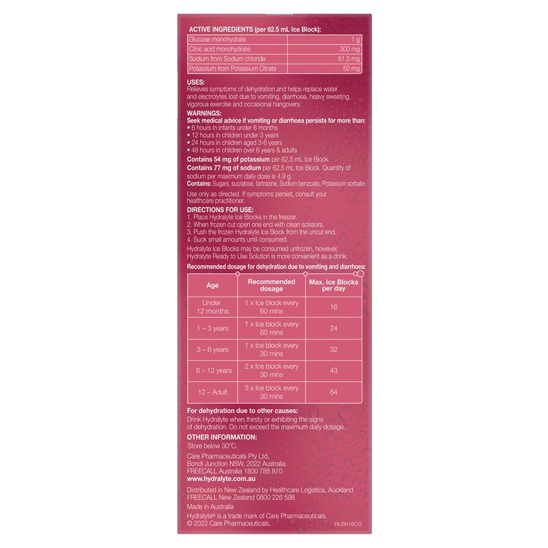 Load image into Gallery viewer, Hydralyte Electrolyte Ice Blocks Strawberry Kiwi 16
