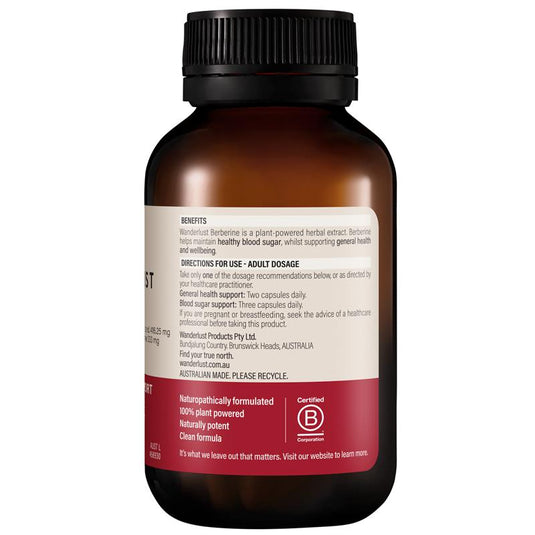 Wanderlust Berberine 333mg 60 Capsules