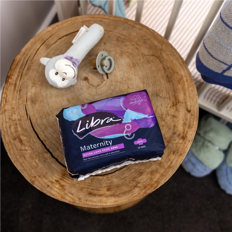 Load image into Gallery viewer, Libra Extra Long Maternity Pads Wings 10 Pack

