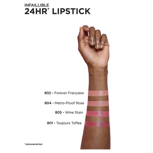 L'Oreal Paris Infallible 24H 2-Step Lipstick 804 Metro-Proof Rose