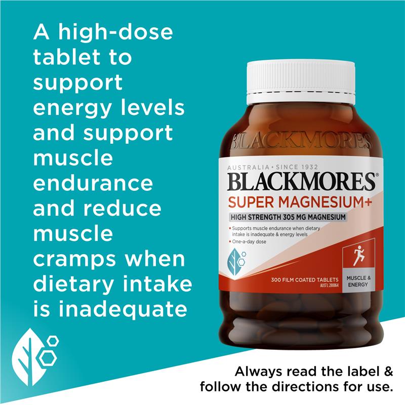 Load image into Gallery viewer, Blackmores Super Magnesium Plus 300 Tablets Exclusive Size
