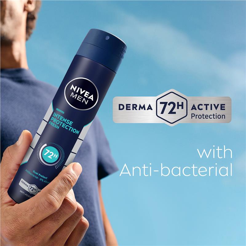 Load image into Gallery viewer, NIVEA MEN Deodorant Aerosol Intense Protection Fresh 250ml
