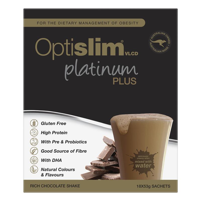 Load image into Gallery viewer, Optislim VLCD Platinum PLUS Chocolate 18x53g
