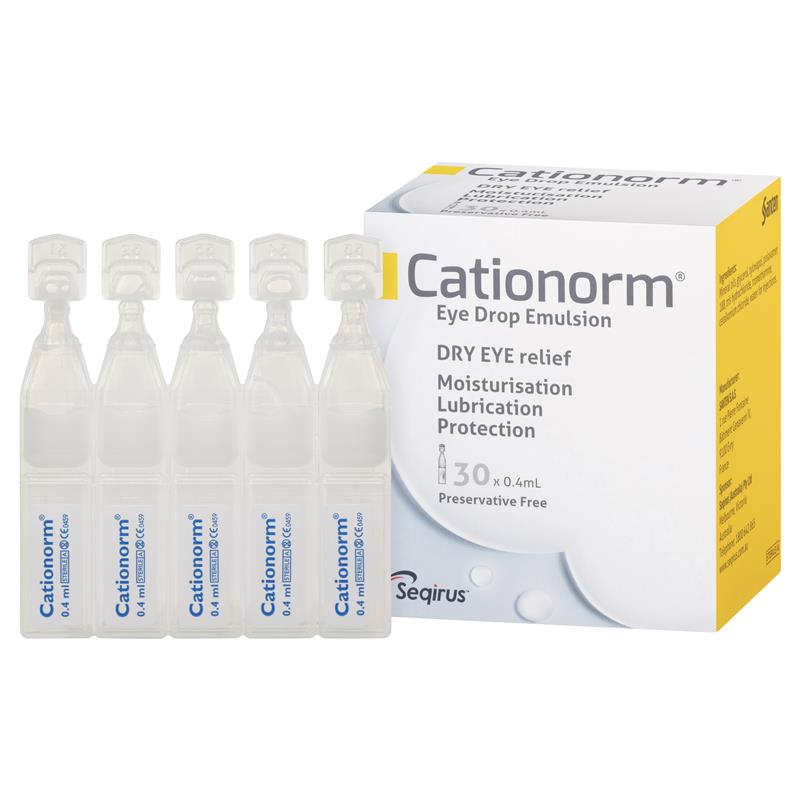 Load image into Gallery viewer, Cationorm Preservative Free Eye Drops 0.4ml x 30 Vials
