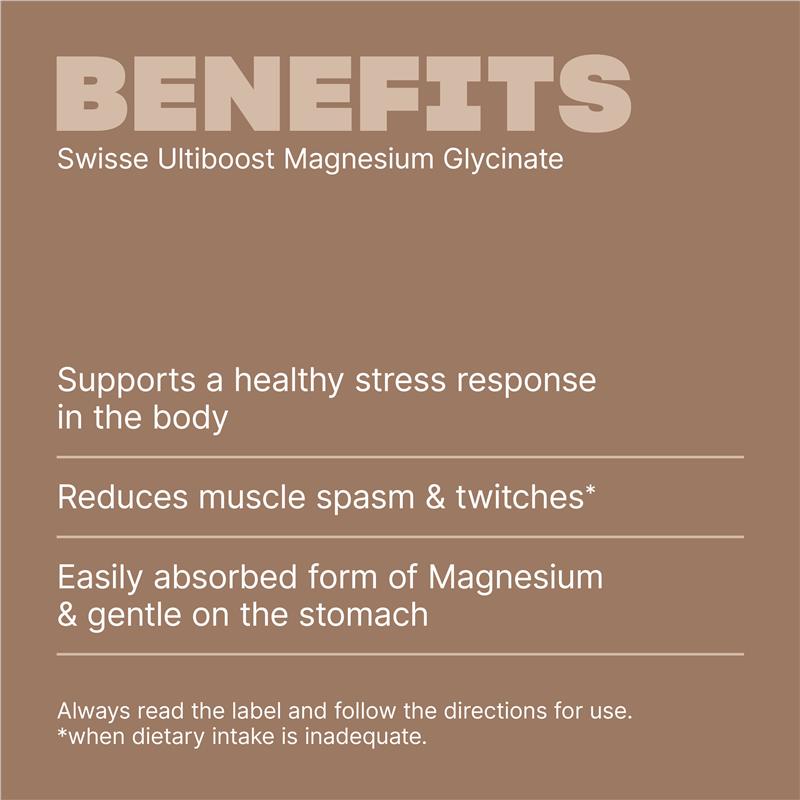 Load image into Gallery viewer, Swisse Ultiboost Magnesium Glycinate 120 Tablets
