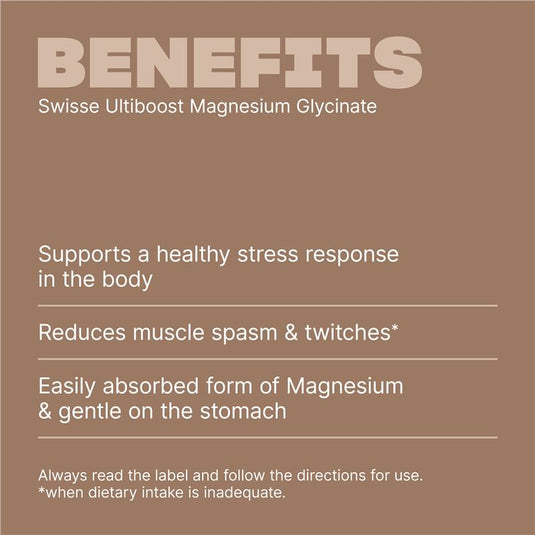 Swisse Ultiboost Magnesium Glycinate 120 Tablets