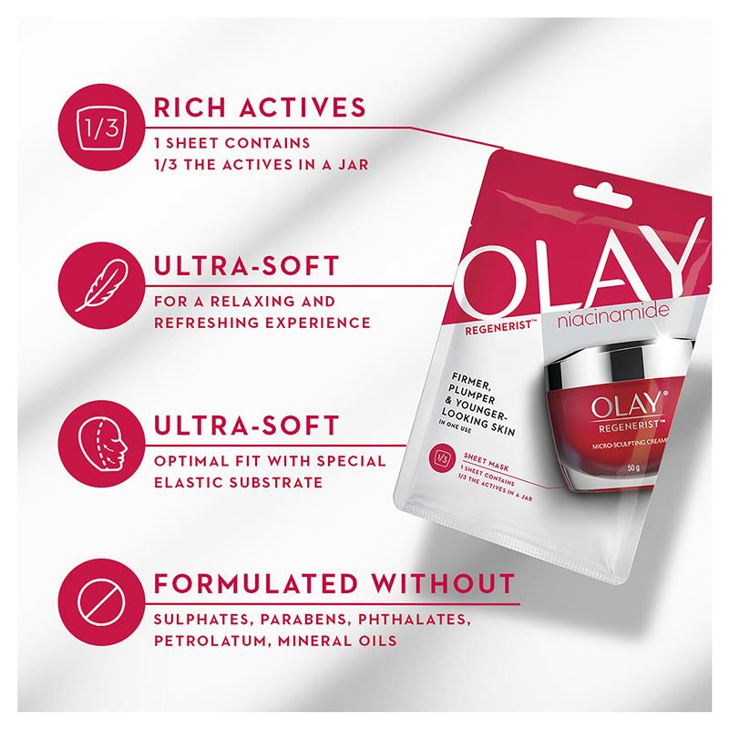 Load image into Gallery viewer, Olay Regenerist Niacinamide Sheet Mask
