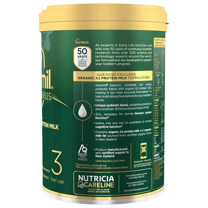 Load image into Gallery viewer, Aptamil Essensis Organic A2 Protein Milk 3 Premium Toddler Nutritional Supplement From 1 Year 900g
