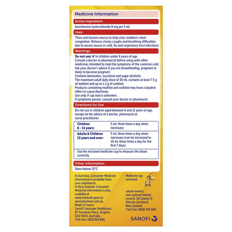 Load image into Gallery viewer, Bisolvon Chesty Forte Oral Cough Liquid 200ml
