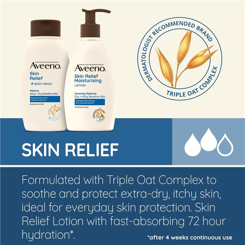 Load image into Gallery viewer, Aveeno Skin Relief Fragrance Free Moisturising Body Lotion 354mL
