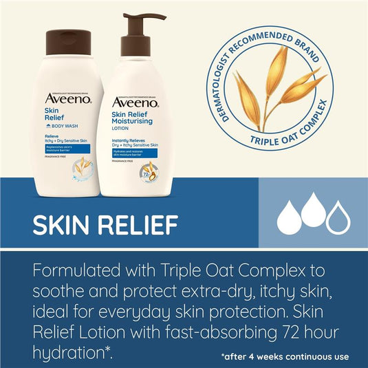 Aveeno Skin Relief Fragrance Free Moisturising Body Lotion 354mL