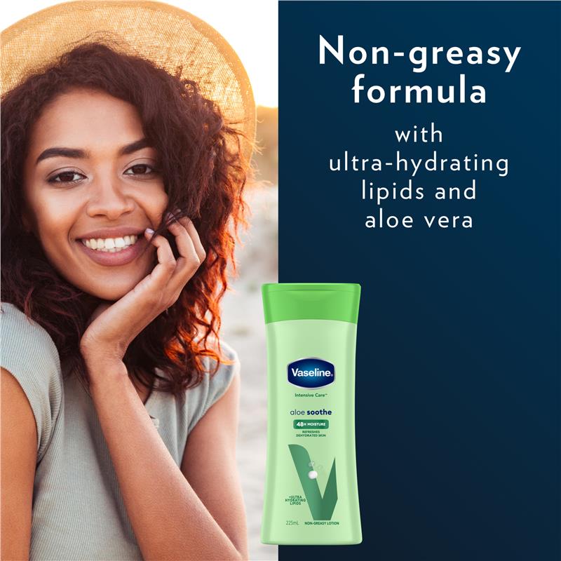 Load image into Gallery viewer, Vaseline Intensive Care Body Lotion Aloe Soothe 225ml
