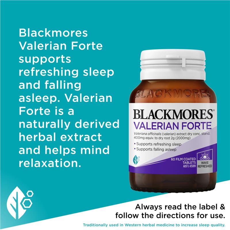 Load image into Gallery viewer, Blackmores Valerian Forte 60 Tablets
