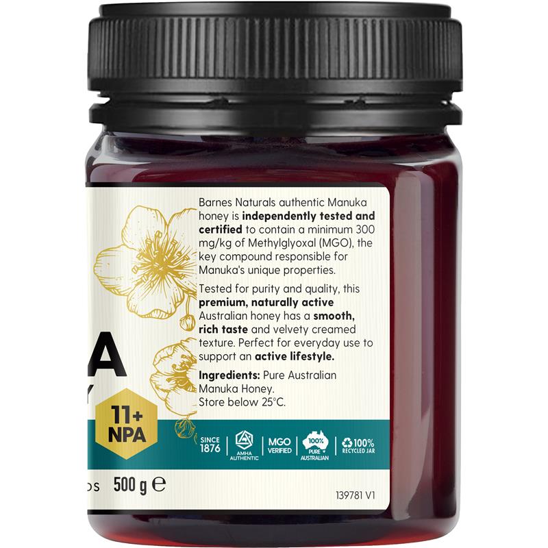 Load image into Gallery viewer, Barnes Naturals Australian Manuka Honey 500g MGO 300+
