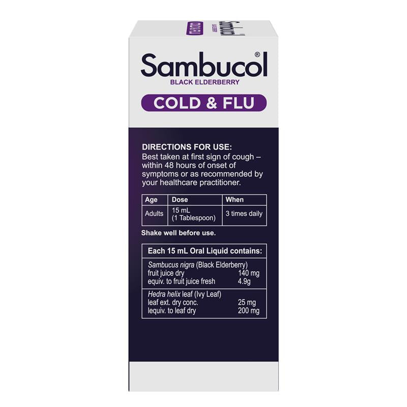 Load image into Gallery viewer, Sambucol Cold &amp; Flu + Cough Liquid 250ml

