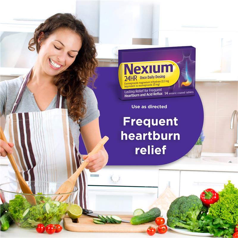 Load image into Gallery viewer, Nexium 24hr Heartburn &amp; Acid Reflux Relief 20mg 7 Tablets

