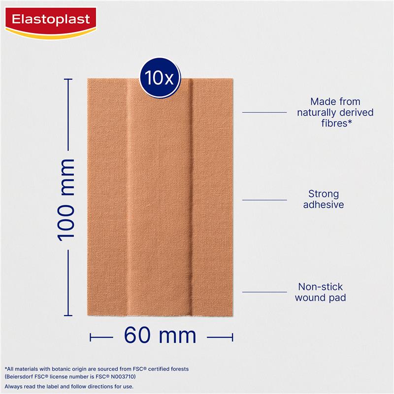 Load image into Gallery viewer, Elastoplast Green &amp; Protect Dressing Length 1m x 6cm 10 Pack
