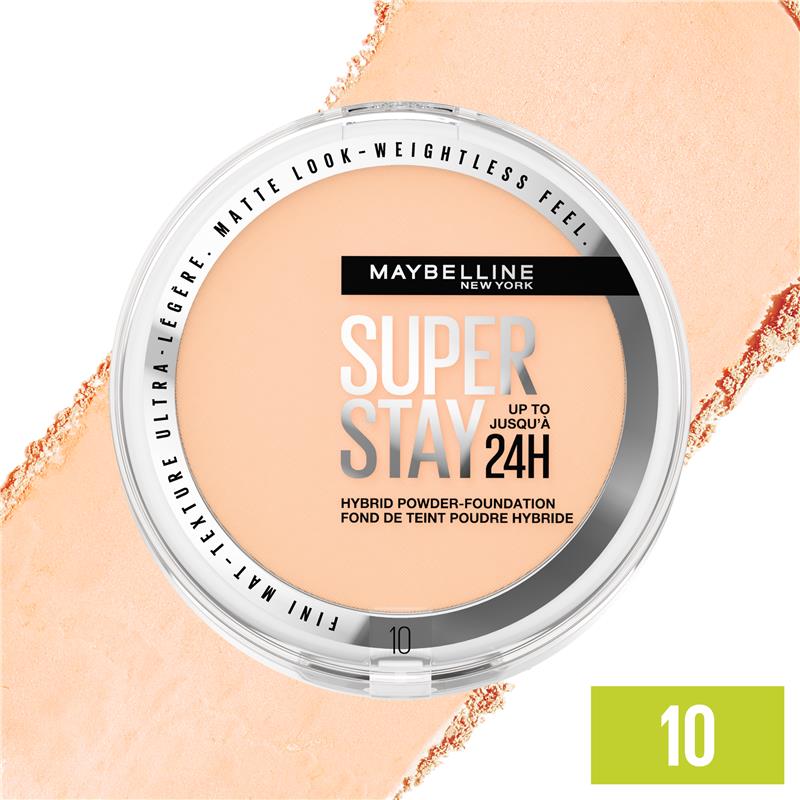 Load image into Gallery viewer, Maybelline Superstay 24H Hybrid Powder Foundation 10 Nu Int
