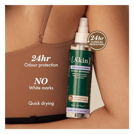 Akin Geranium & Wood Deodorant Spray 150ml