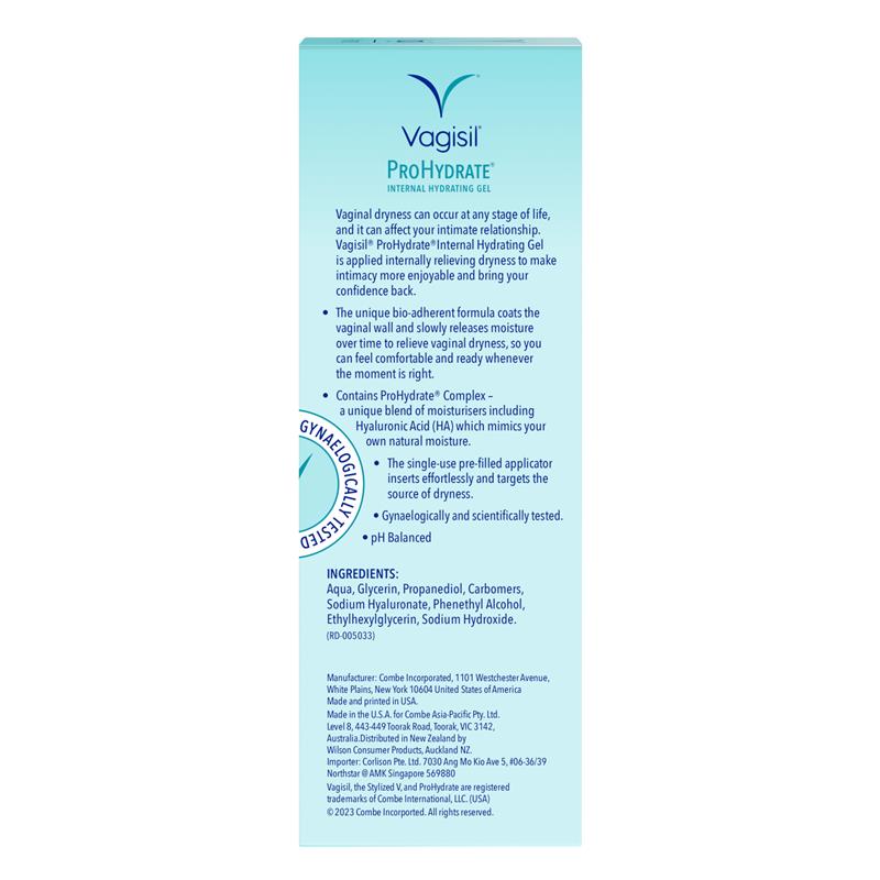 Load image into Gallery viewer, Vagisil ProHydrate Internal Hydrating Gel 6 x 5g
