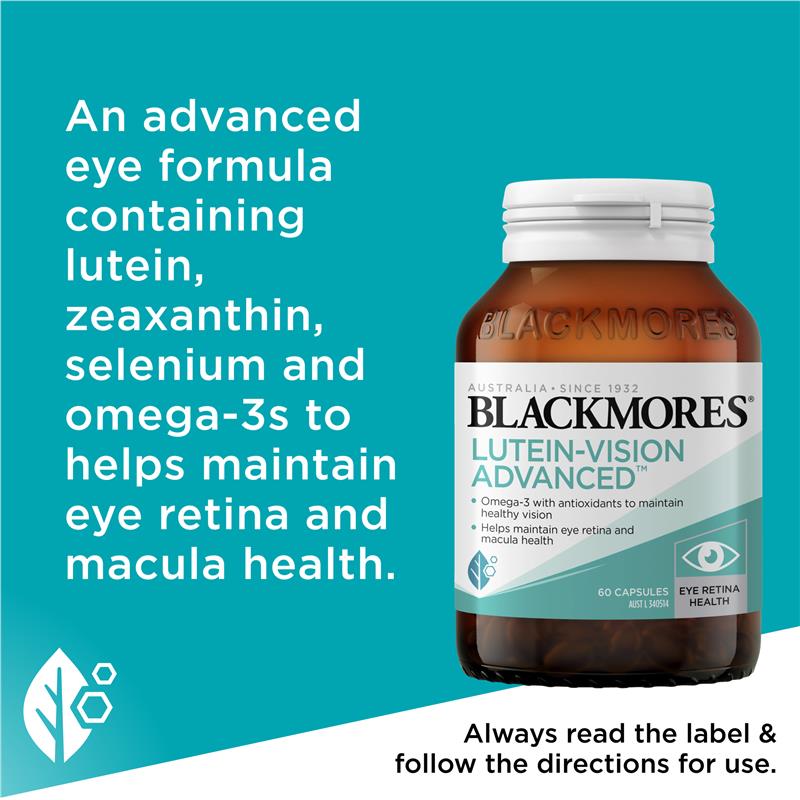 Load image into Gallery viewer, Blackmores Lutein Vision Advanced 60 Capsules
