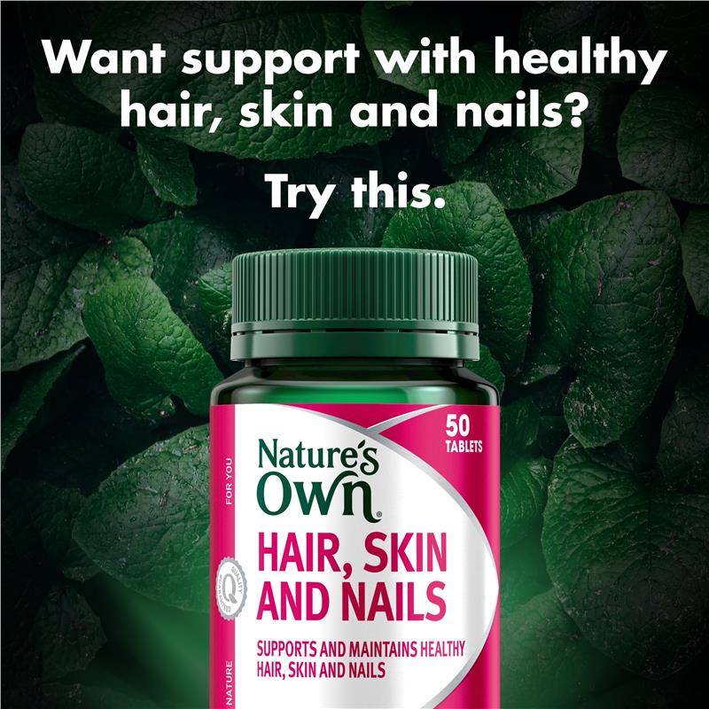 Load image into Gallery viewer, Nature's Own Hair Skin &amp; Nails 50 Tablets
