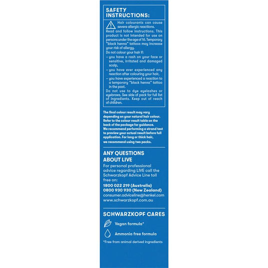 Schwarzkopf LIVE Colour Pillar Box Red Semi Permanent 75ml