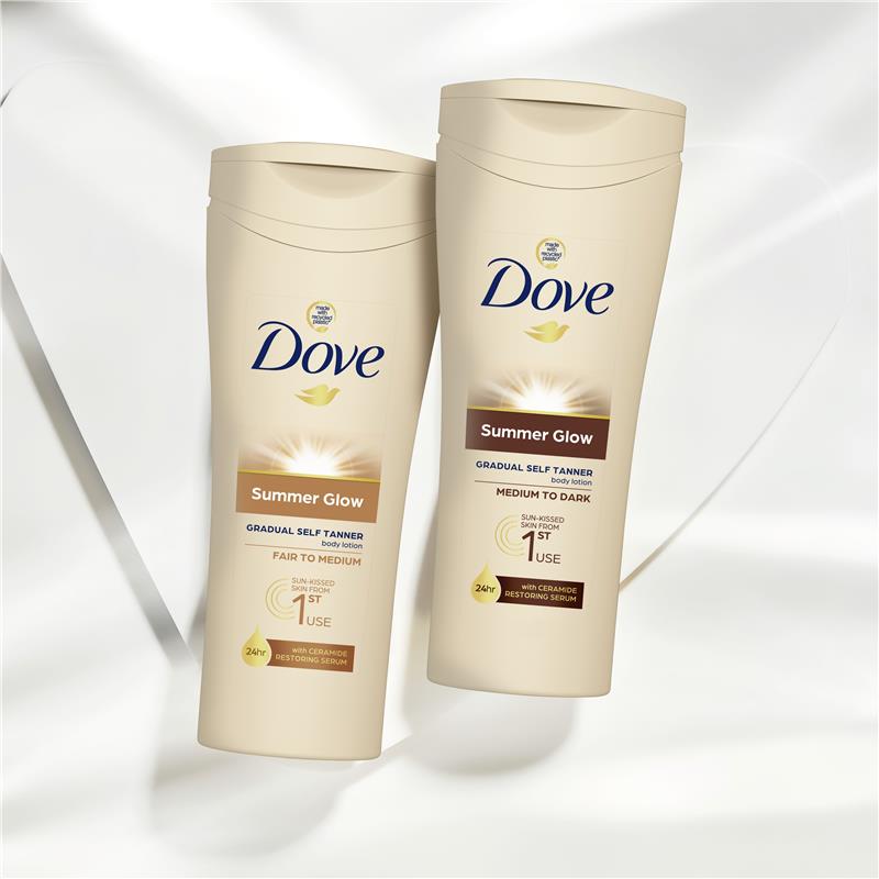 Load image into Gallery viewer, Dove Summerglow Body Lotion Fair To Medium Skin 250ml
