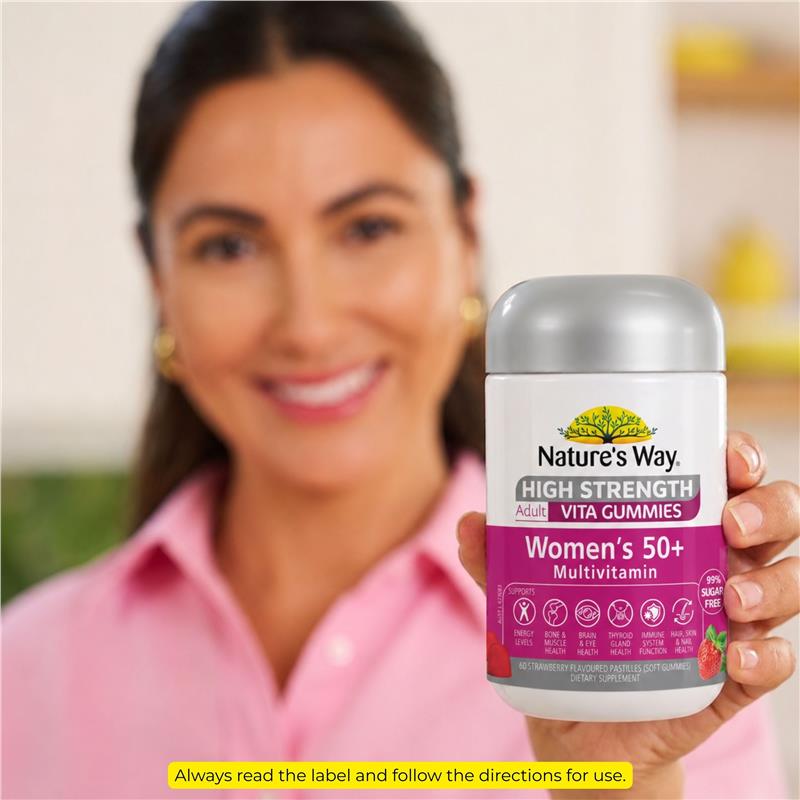Load image into Gallery viewer, Nature's Way Adult Vita Gummies High Strength 50+ Womens Multi 60 Gummies
