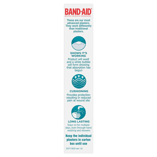 Band-Aid Advanced Healing Hydro Seal Gel Plasters Regular 10 Pack