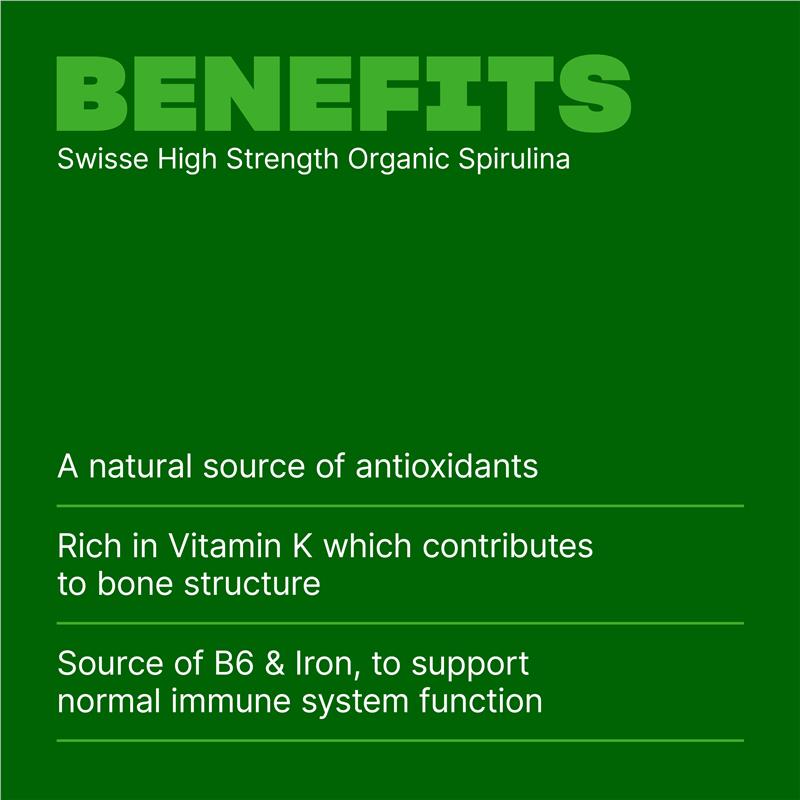 Load image into Gallery viewer, Swisse Organic Spirulina 1000mg 200 Tablets
