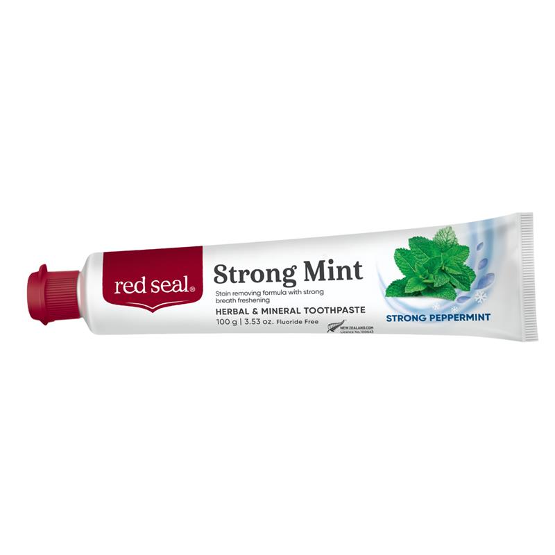Load image into Gallery viewer, Red Seal Toothpaste Strong Mint 100g
