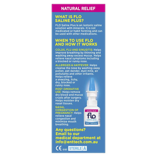FLO Saline Plus Nasal Spray 30ml