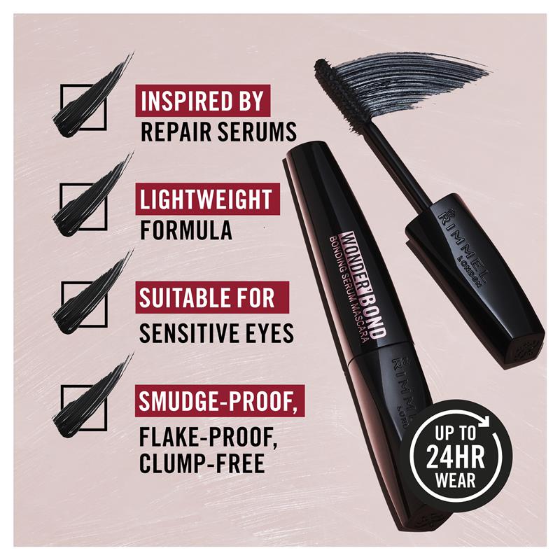 Load image into Gallery viewer, Rimmel Wonder Bond Mascara 001 Black
