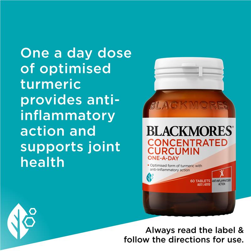Load image into Gallery viewer, Blackmores Concentrated Curcumin One A Day 60 Tablets
