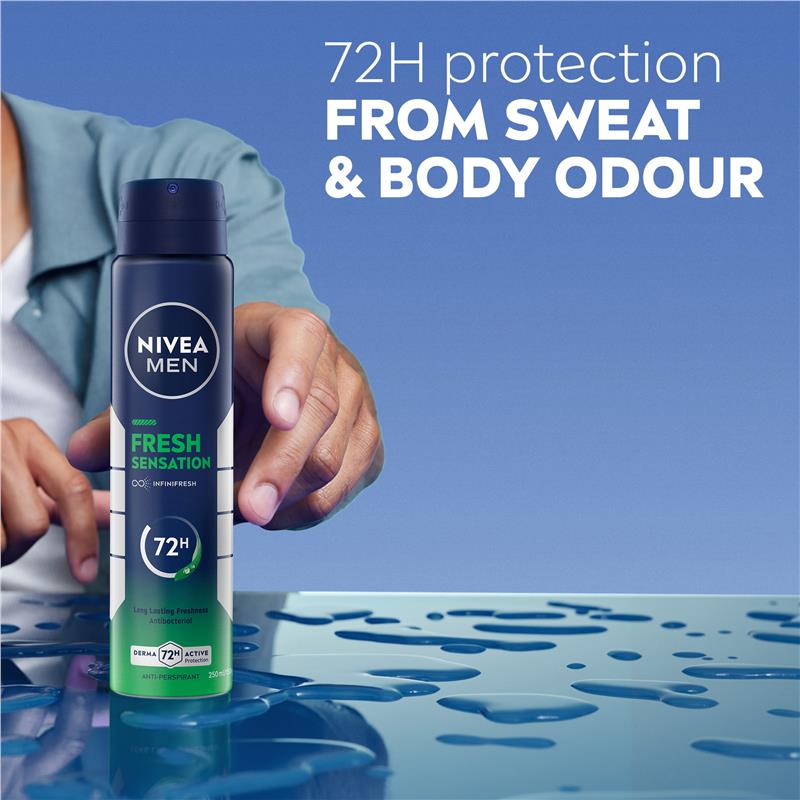 Load image into Gallery viewer, NIVEA MEN Deodorant Fresh Sensation 72hr 250ml

