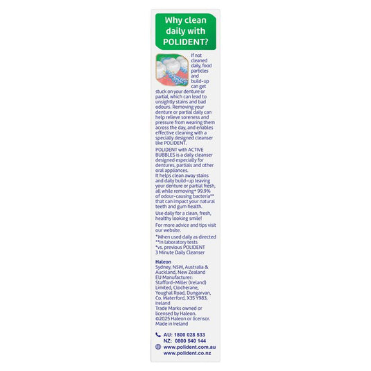 Polident Denture Cleanser Fresh Active Tablets 36