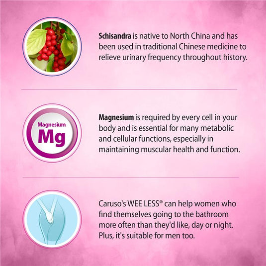 Carusos Wee Less 60 Tablets